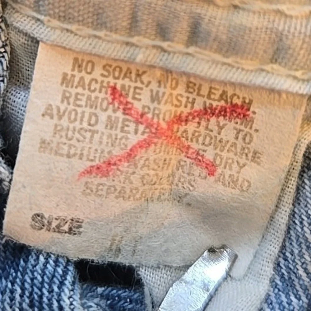 VTG OshKosh Vestbak Overalls Kids 4T USA Genuine Denim Triangle Patch 1990s USA‎